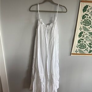 J Crew White Sleeveless Beach Dress